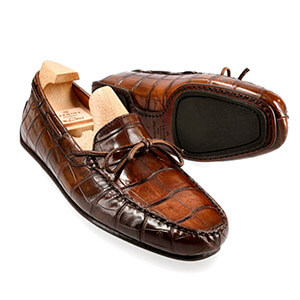 chaussures en alligator
