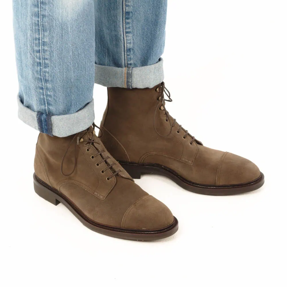 BALMORAL BOOT IN CORDOVAN GREEN | CARMINA