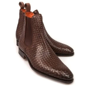 Carmina Braided Chelsea Boots 80306 Rain Size 8 Goodyear Weld Leather carmina-chelsea-boots.jpg main image 4