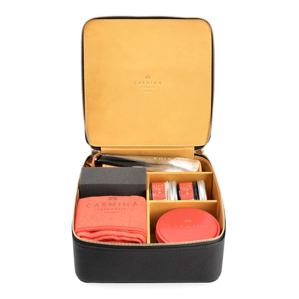LUXURY SHOE CARE KIT FOR BLACK CALF LEATHER
