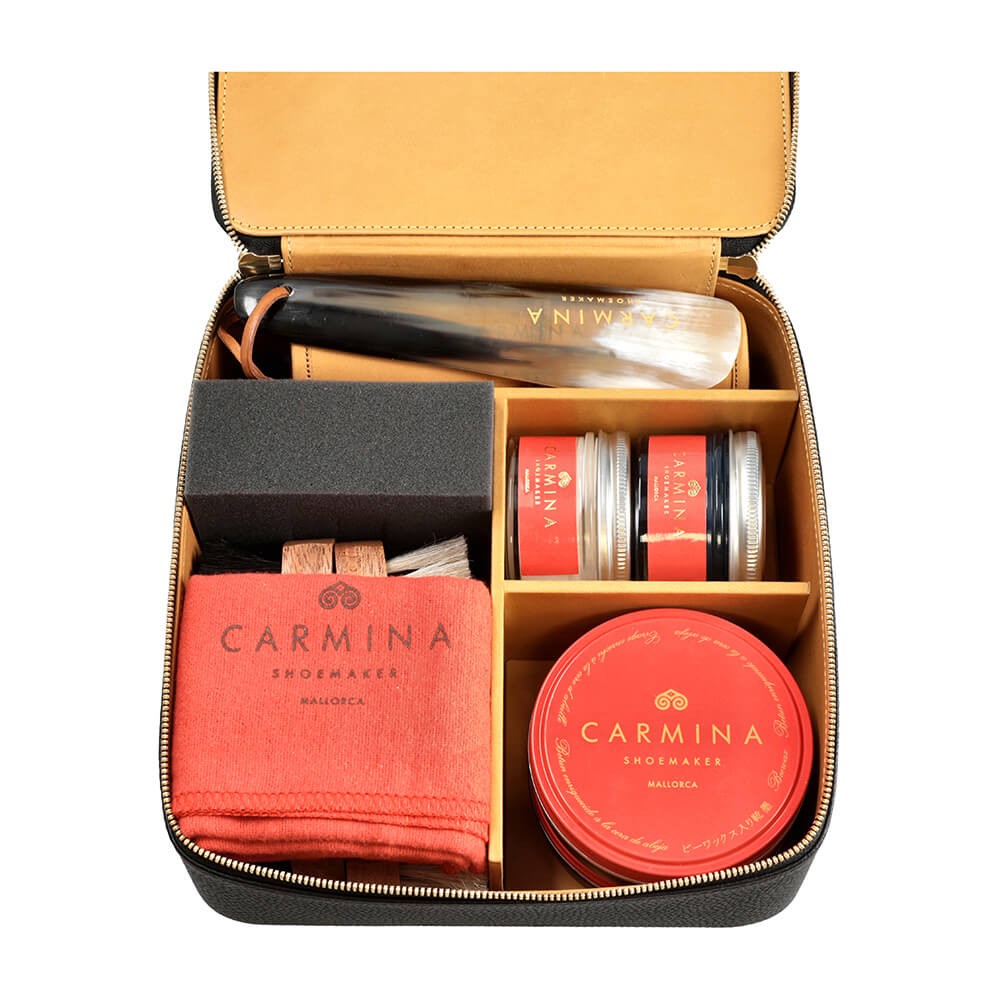 LUXURY SHOE CARE KIT FOR NAVY CORDOVAN LEATHER