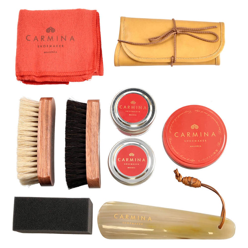 LUXURY SHOE CARE KIT FOR BROWN CALF LEATHER