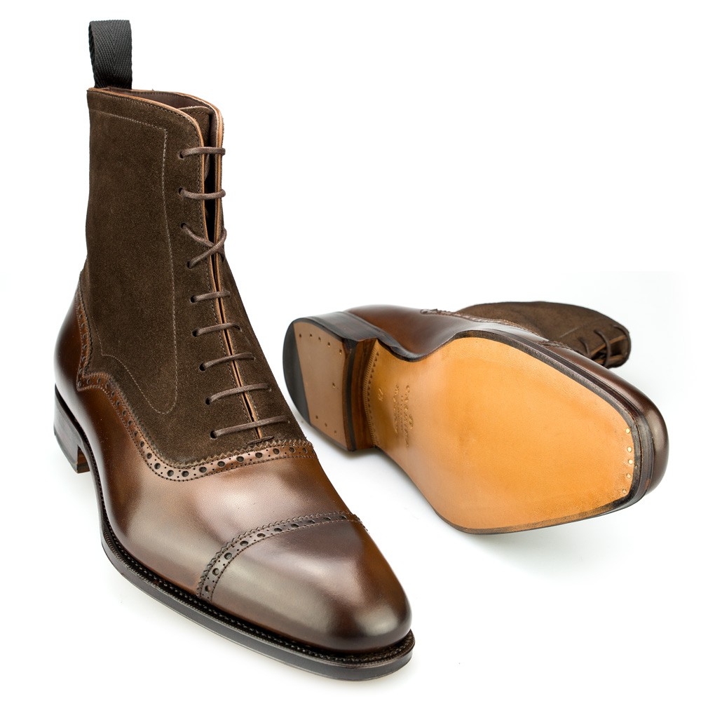 BALMORAL BOOT IN BROWN SUEDE / BROWN 
