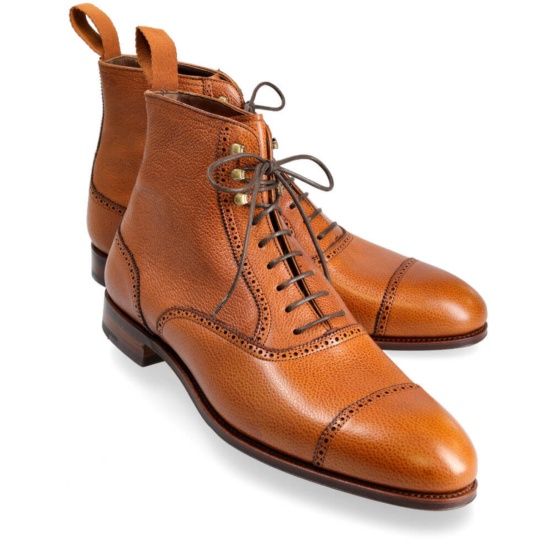 CAP TOE BOOTS TANNED GRAIN | CARMINA