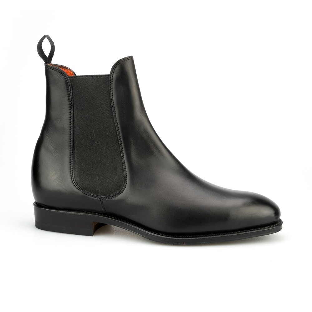 CHELSEA ANKLE BOOT IN BLACK BOX-CALF