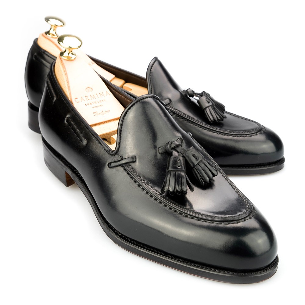 Tassel loafers in Black Cordovan 