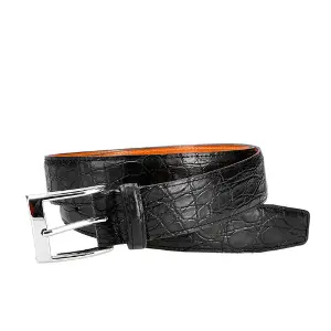 CARMINA BELT IN BLACK LIZARD 35MM