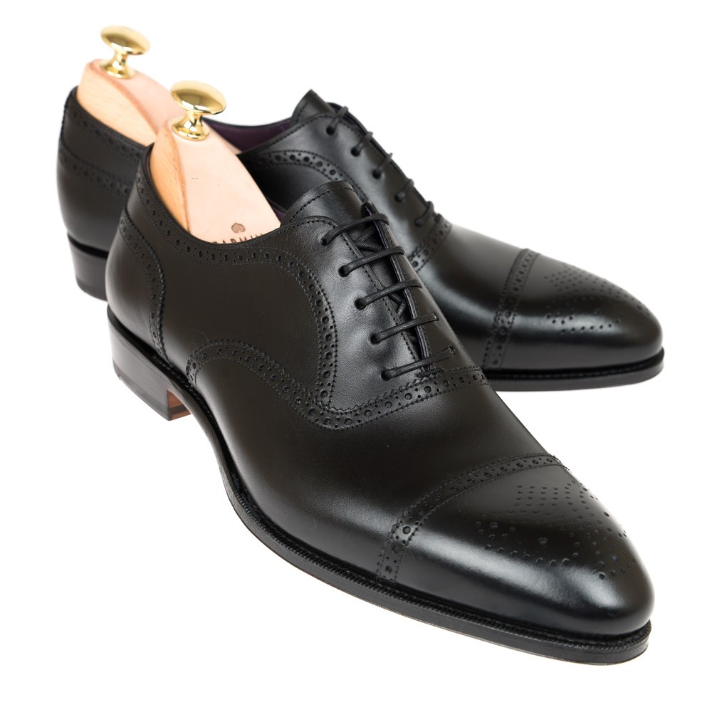 Zapatos de Vestir Postino tipo Oxford con Grabado en Laterales de Piel  color Negro – Tienda Oficial de Florsheim México
