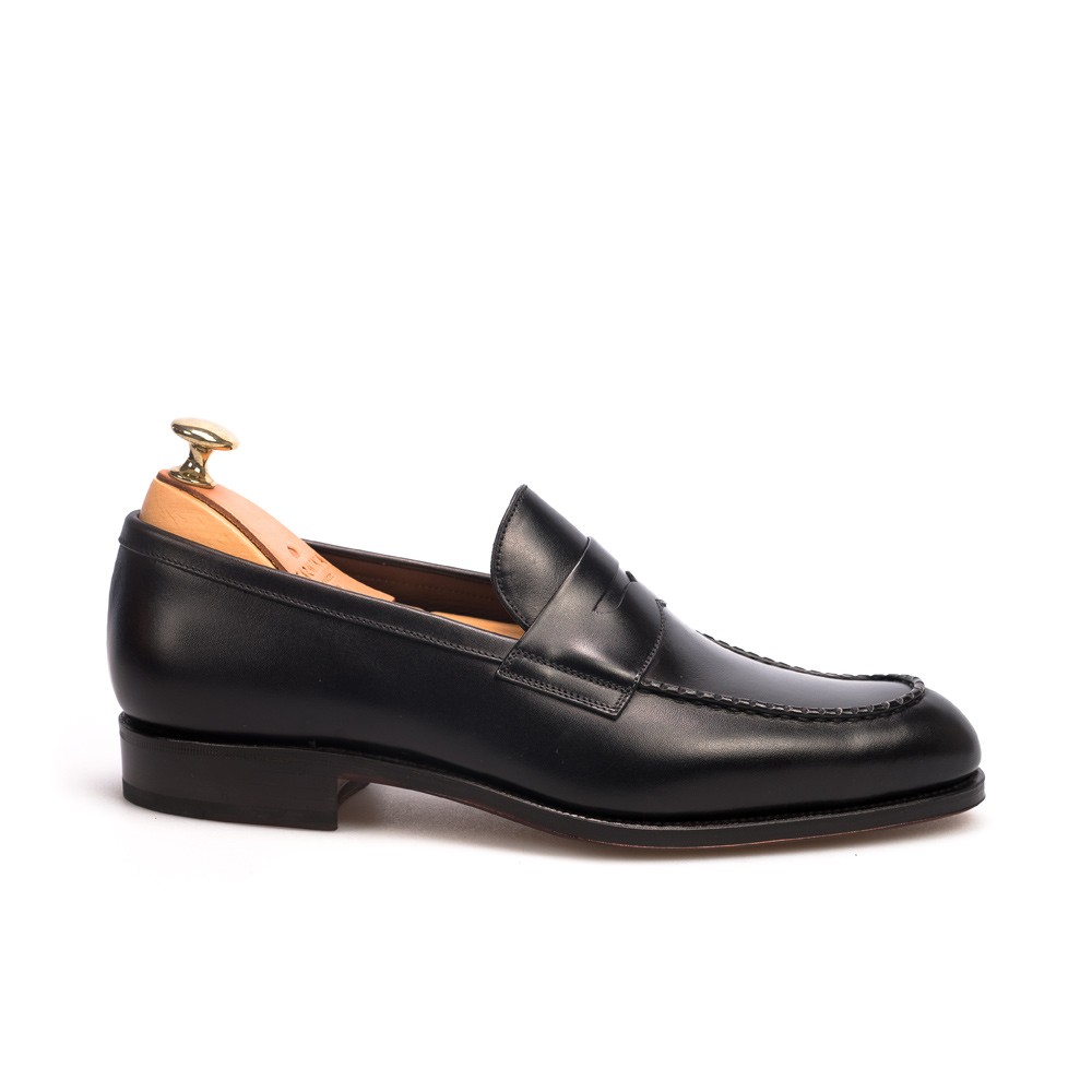 Black Penny Dress Loafers | CARMINA Shoemaker