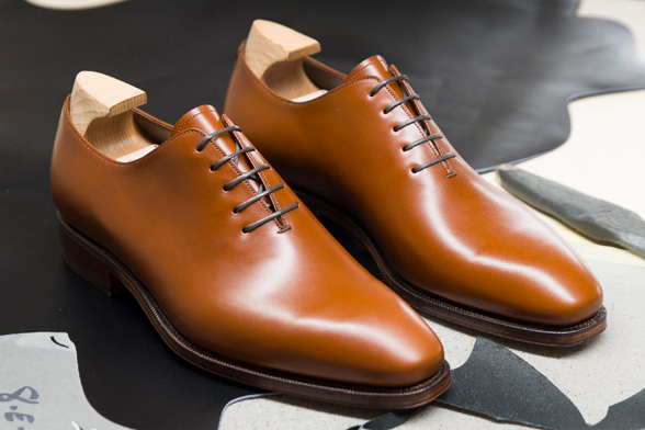 Chaussures Chaussures homme Chaussures richelieu Chaussures à bout d’aile Oxford patinées en cuir véritable ombragées à la main pour hommes 