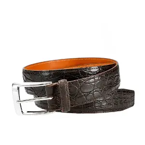 CARMINA BELT IN BLACK LIZARD 35MM