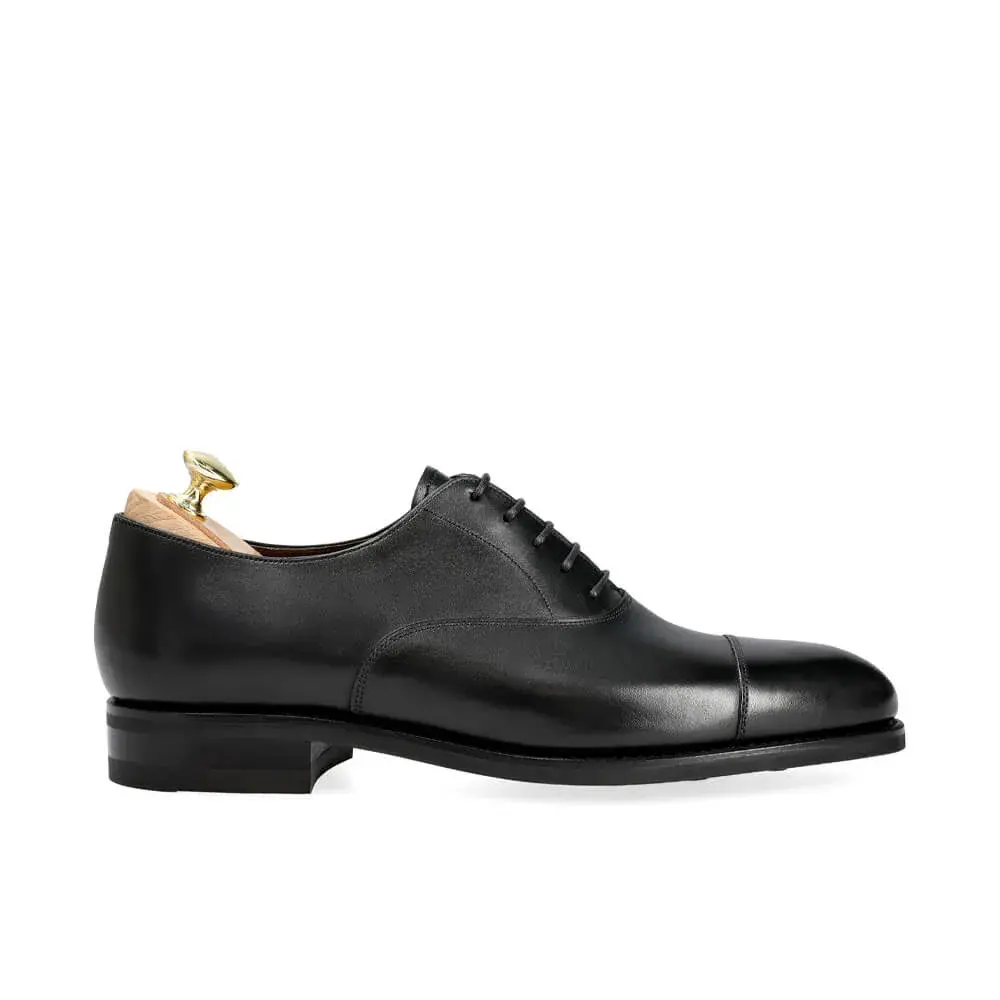 MEN'S BLACK BOXCALF OXFORD SHOES | CARMINA