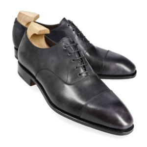 zapatos oxford en museum negro con puntera recta