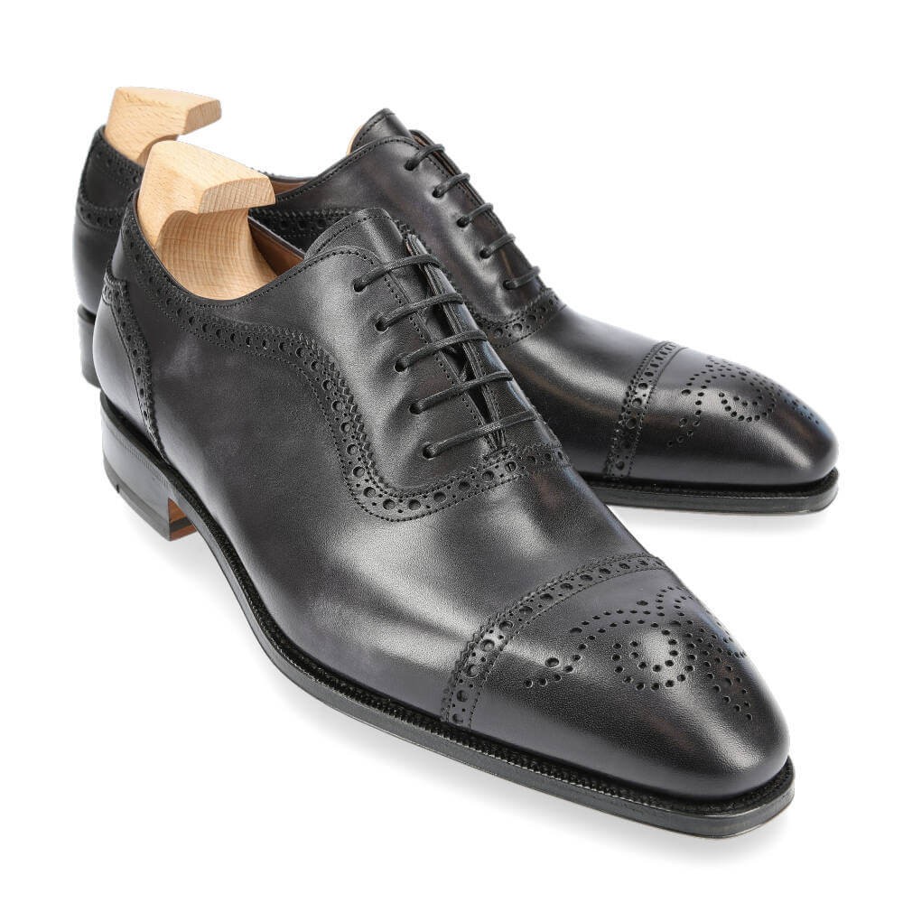 Zapatos Zapatos formales Zapatos Oxford con puntera Bernd Berger Zapatos Oxford con puntera negro estilo \u00abbusiness\u00bb 