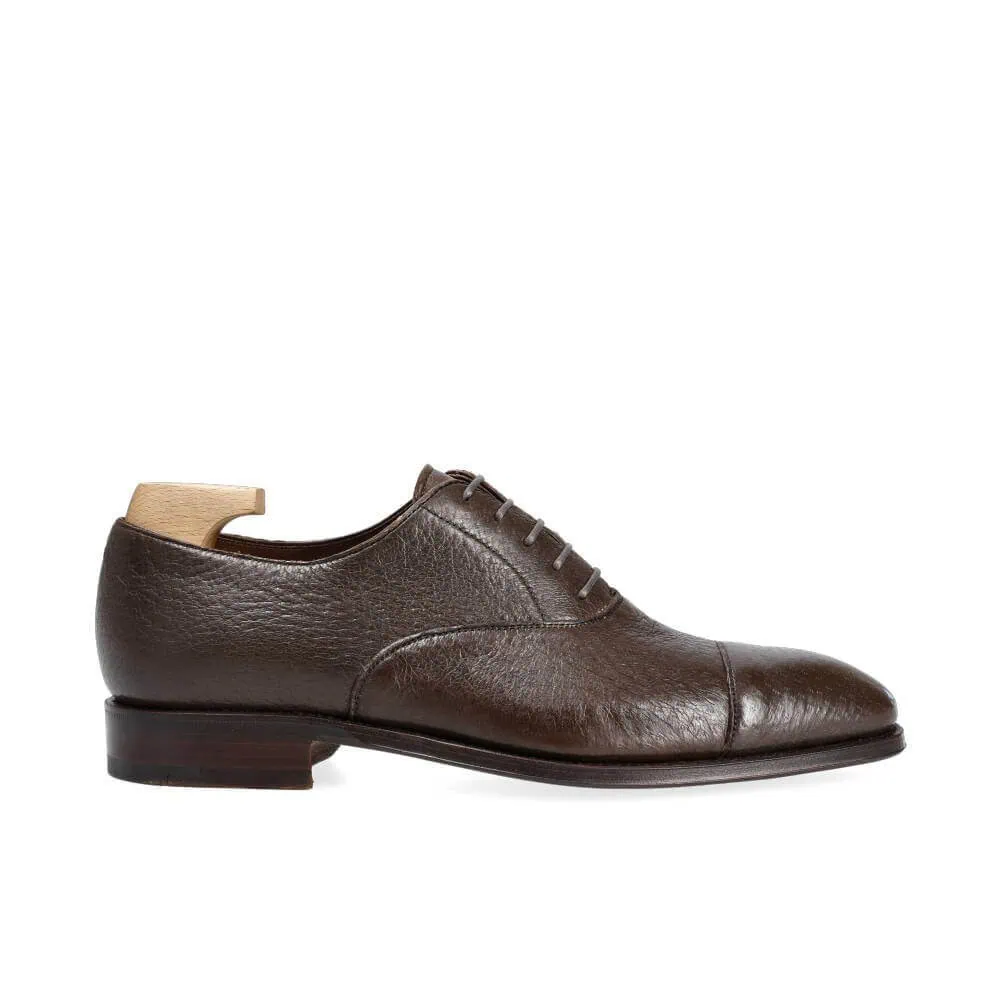 PECCARY SHOES BROWN PECCARY | CARMINA