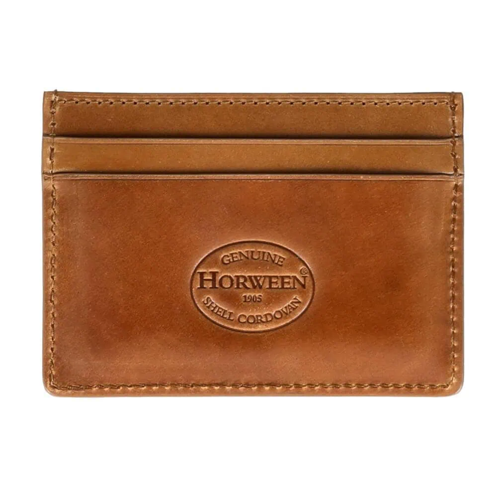 CORDOVAN CARD HOLDER IN BOURBON