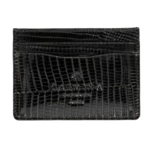 CROCODILE CARD HOLDER IN BROWN