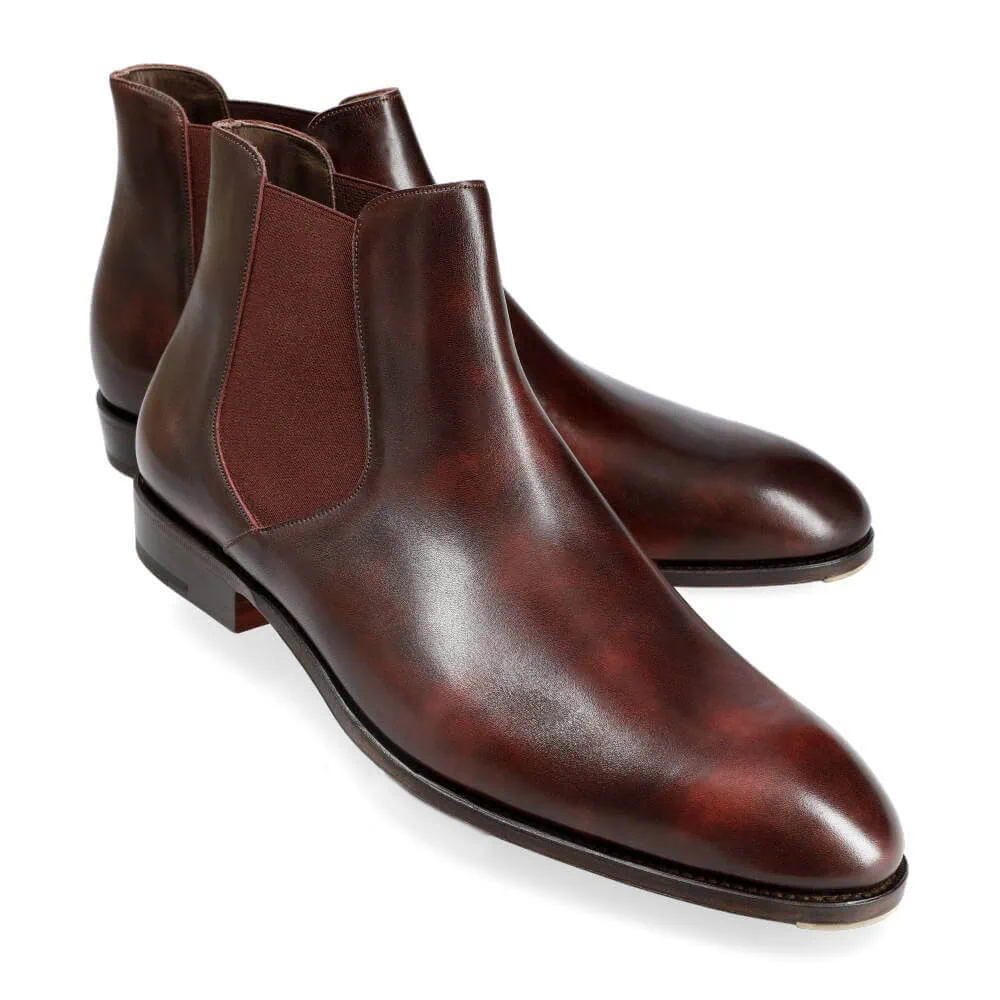 CHELSEA BOOTS BURGUNDY MUSEUM | CARMINA