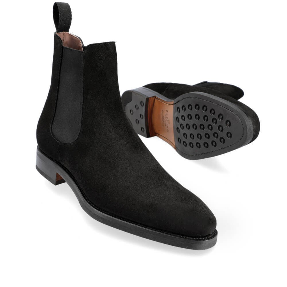 Ups pisk tynd CHELSEA BOOTS IN BLACK SUEDE