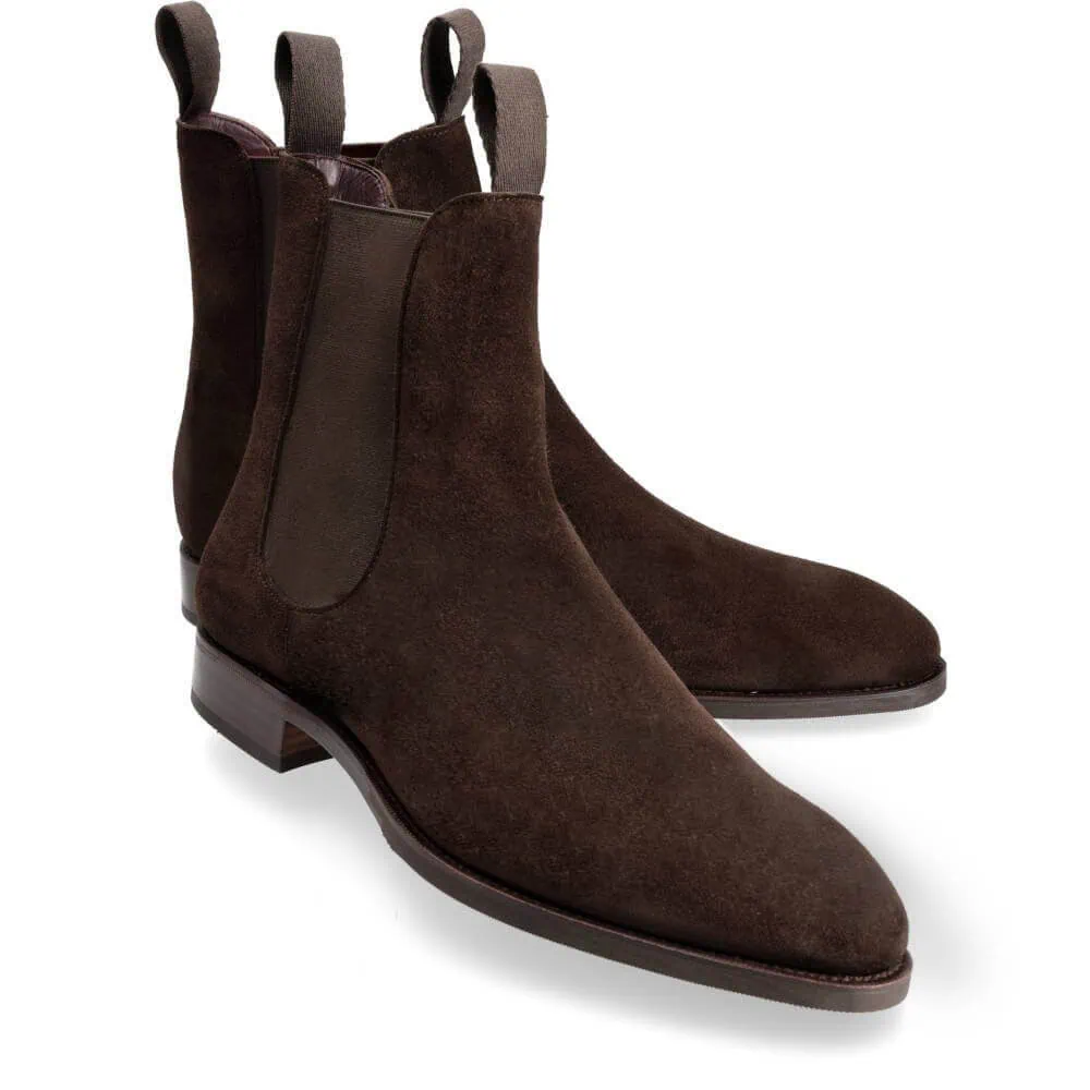 CHELSEA BOOTS BROWN SUEDE | CARMINA