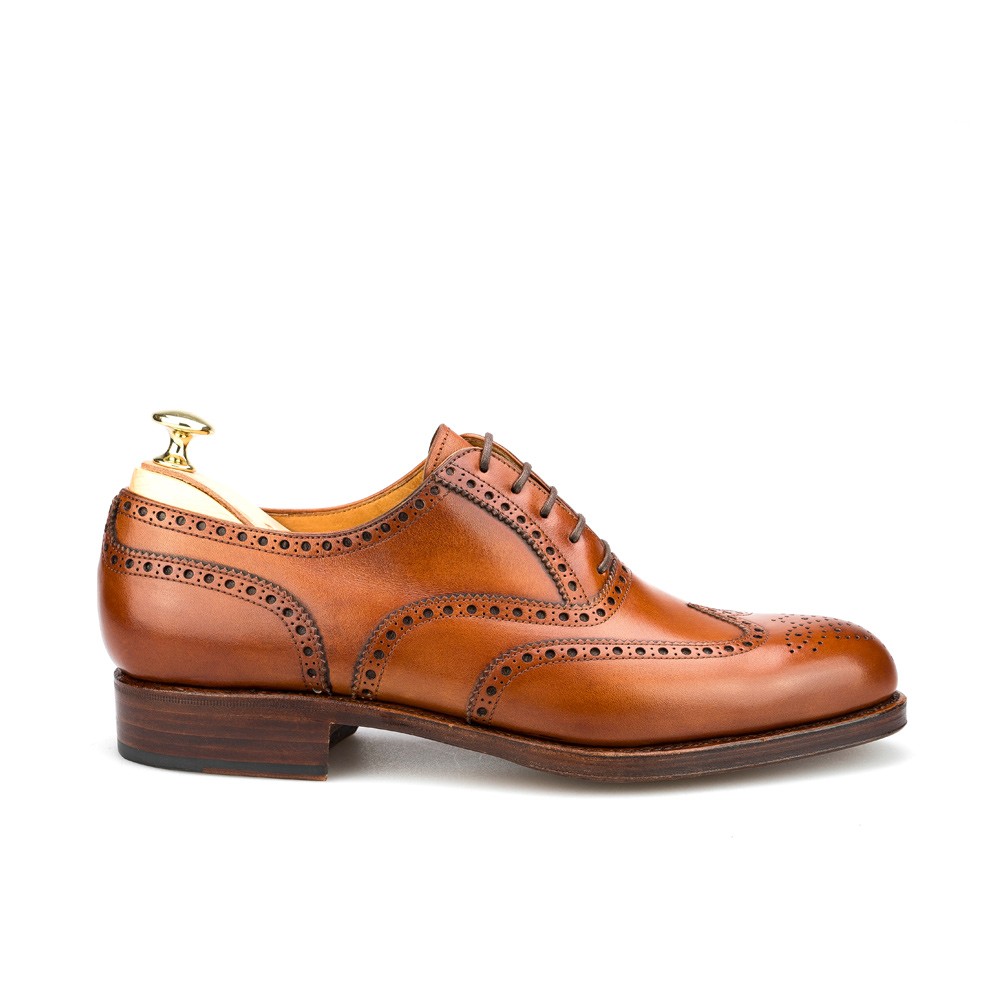 Men's oxford shoes in cognac calf