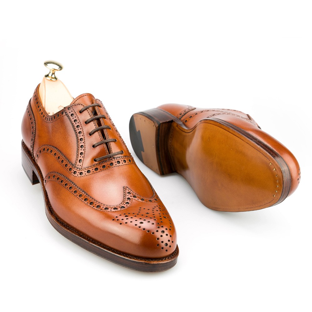 Oxford shoes in cognac calf