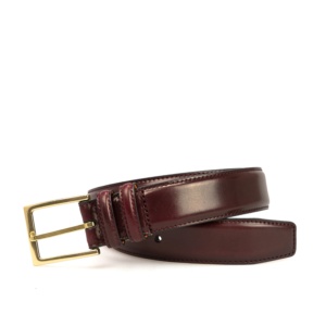 Burgundy Cordovan Leather Belt 