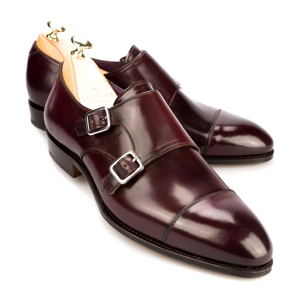 ZAPATOS DOBLE HEBILLA CORDOVAN 80250 INCA (INCL. PERNITOS)