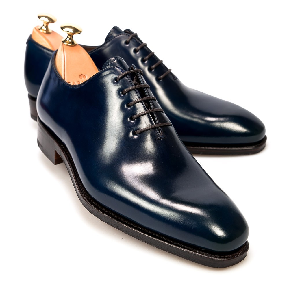 WHOLECUT OXFORD IN CORDOVAN NAVY | CARMINA