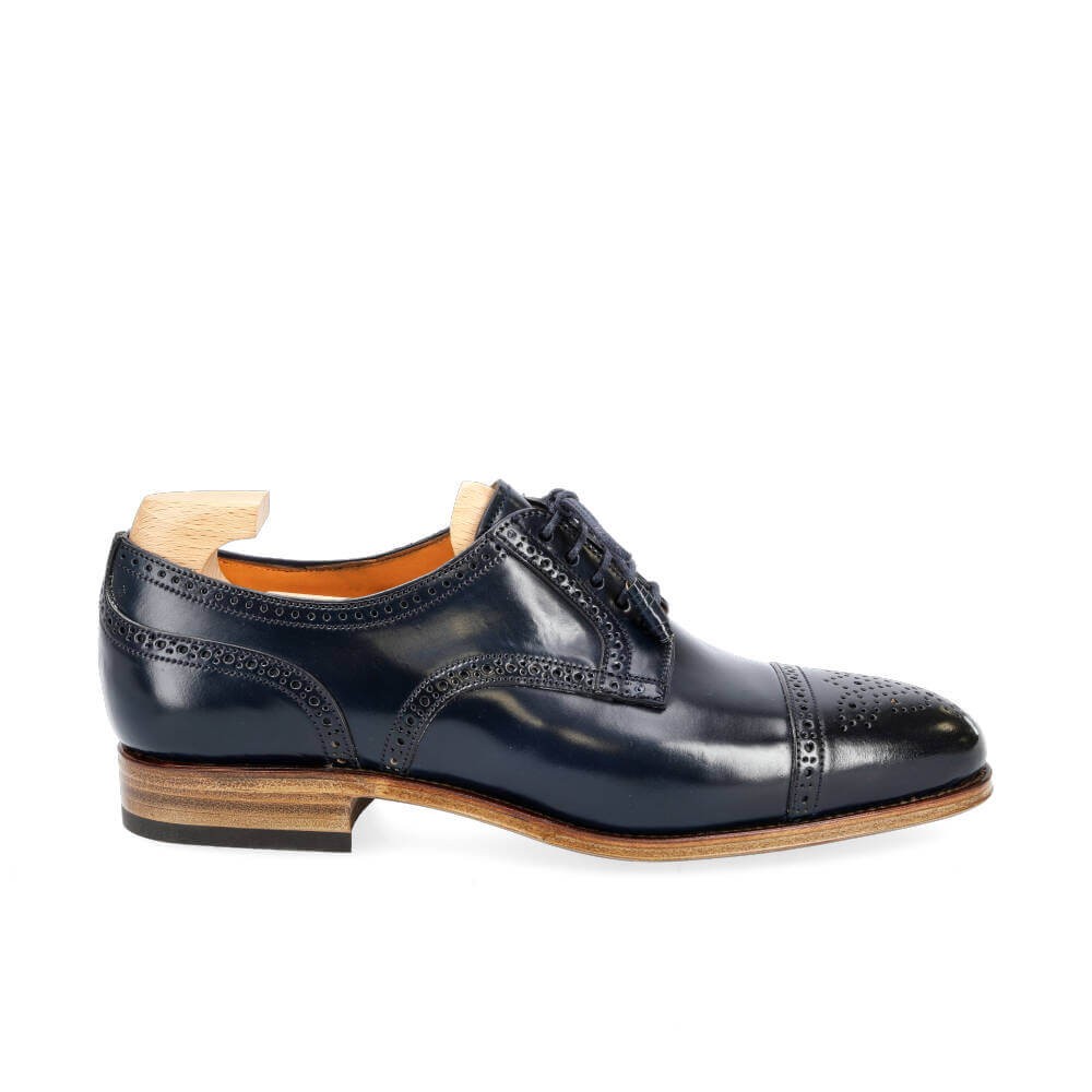 DERBY SHOES FOR WOMEN IN NAVY CORDOVAN