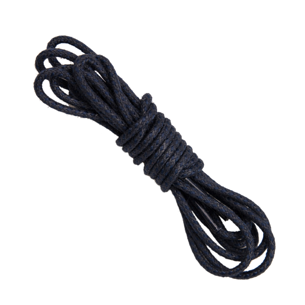 Navy Round braided shoe laces