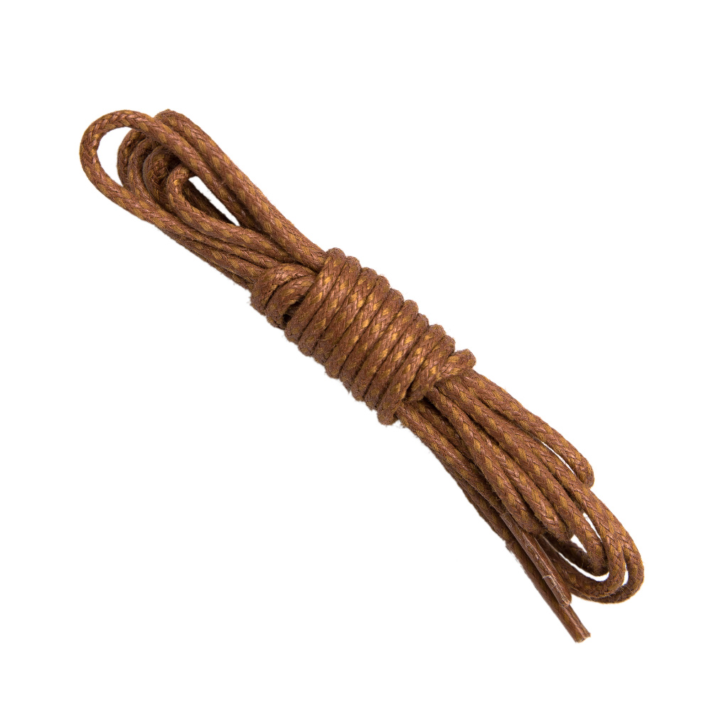 Brown Round braided shoe laces
