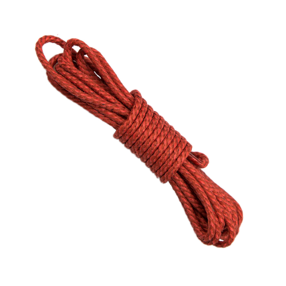 Orange Round braided shoe laces