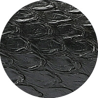 Python && Matte black Python leather
