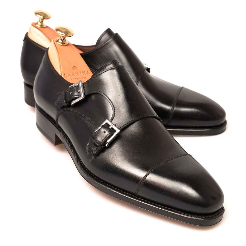 DOUBLE MONK STRAPS 80544 RAIN D, EE or EEE (INCL. SHOE TREE) 