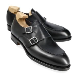 Chaussures Homme Double Monk Strap Brogue - Cuir Artificiel, Semelle Caoutchouc, Style Formel Ou Casual - Pour Costume, Pantalon, Occasions Habillées