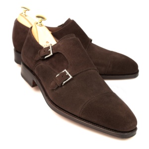 suede monk strap boots