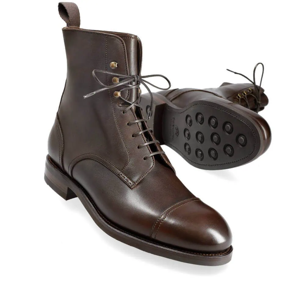 CAP TOE BOOTS IN BROWN FUNCHAL | CARMINA