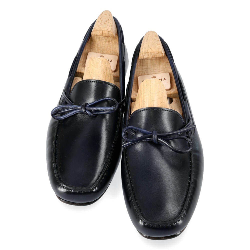 black driving loafers