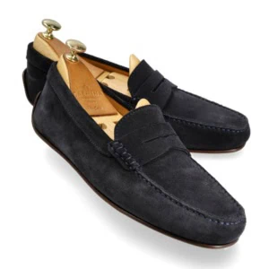 DRIVING SHOES BLUE SUEDE | CARMINA