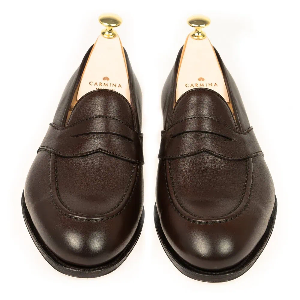 PENNY LOAFERS BROWN RUSTICAL | CARMINA
