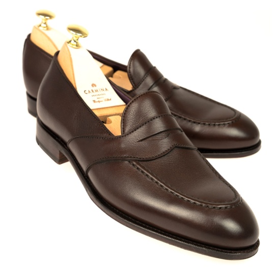 PENNY LOAFERS BROWN RUSTICAL | CARMINA