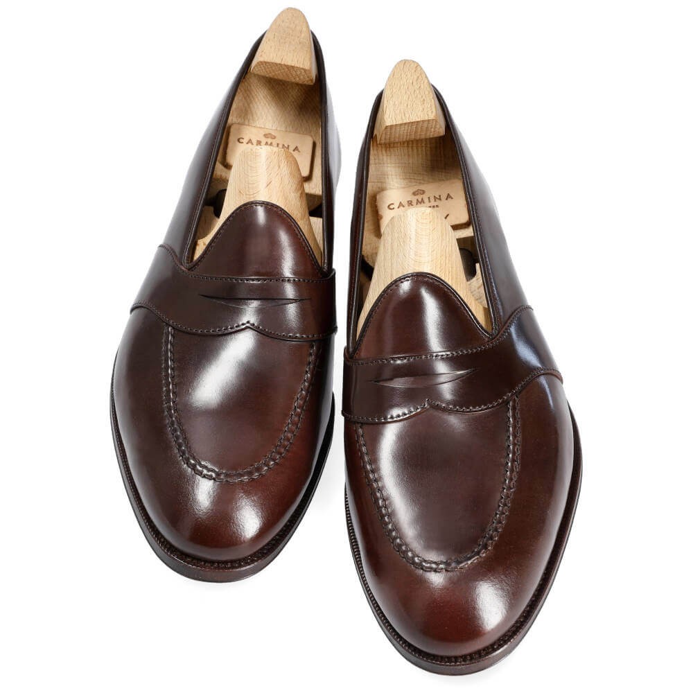 UNLINED CORDOVAN FULL STRAP PENNY LOAFERS 80708 UETAM EE