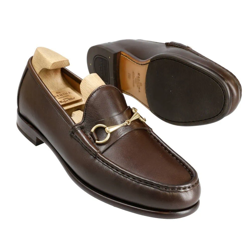 HORSEBIT LOAFERS BROWN RUSTICALF | CARMINA