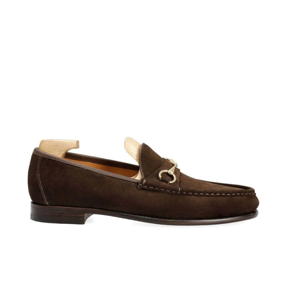 HORSEBIT LOAFERS BROWN SUEDE | CARMINA