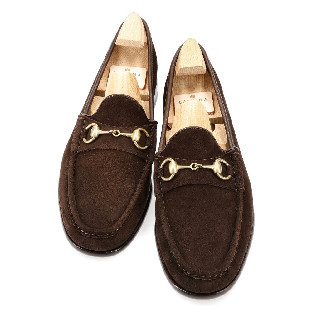 Horsebit loafers in brown suede