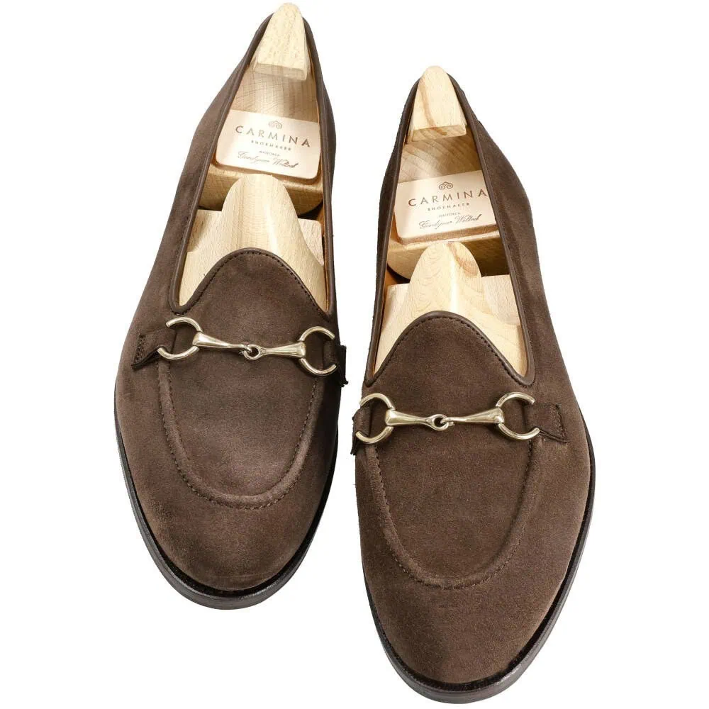 WOMEN'S HORSEBIT LOAFERS VOGUE SUEDE BROWN | CARMINA