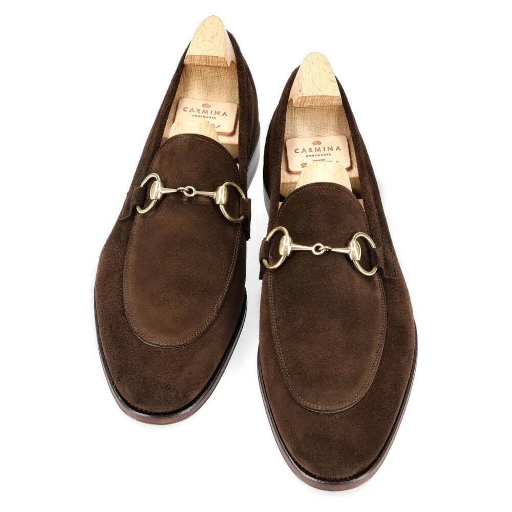 HORSEBIT LOAFERS CHESTNUT SUEDE | CARMINA