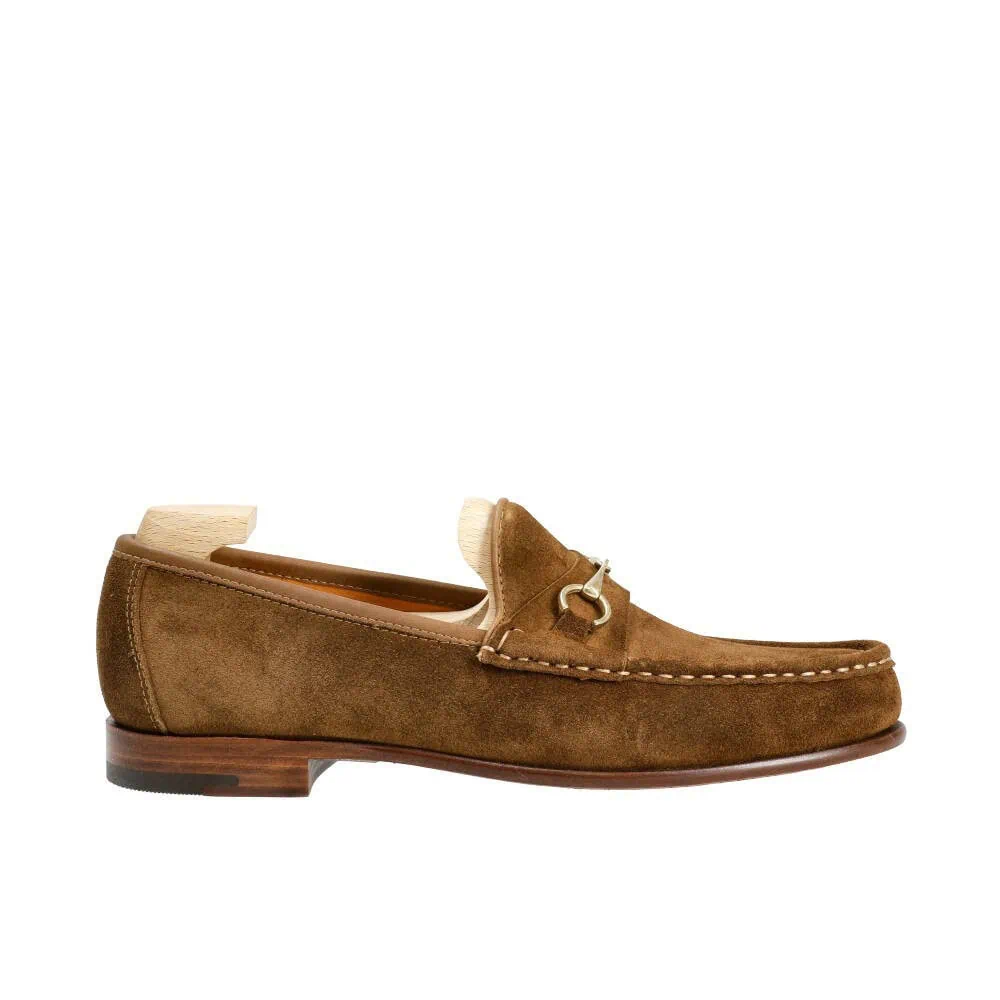 WOMEN'S HORSEBIT LOAFERS SUEDE SNUFF | CARMINA
