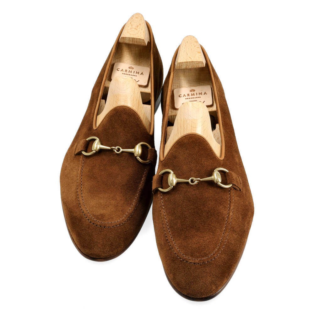 Horsebit loafers in Snuff suede